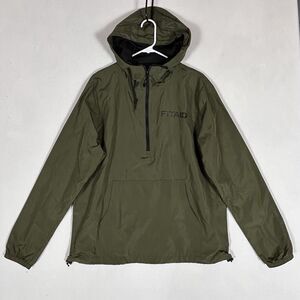 Fit Aid Windbreaker Jacket Mens Medium Lightweight Running Outdoor Active Casual